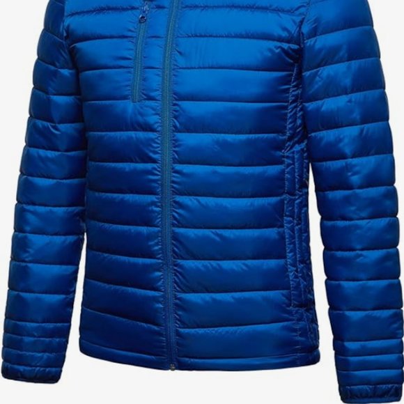 Fit Space Mens Down Alternative Jacket Quilted Lightweight Packable Padding Coat - Picture 7 of 9